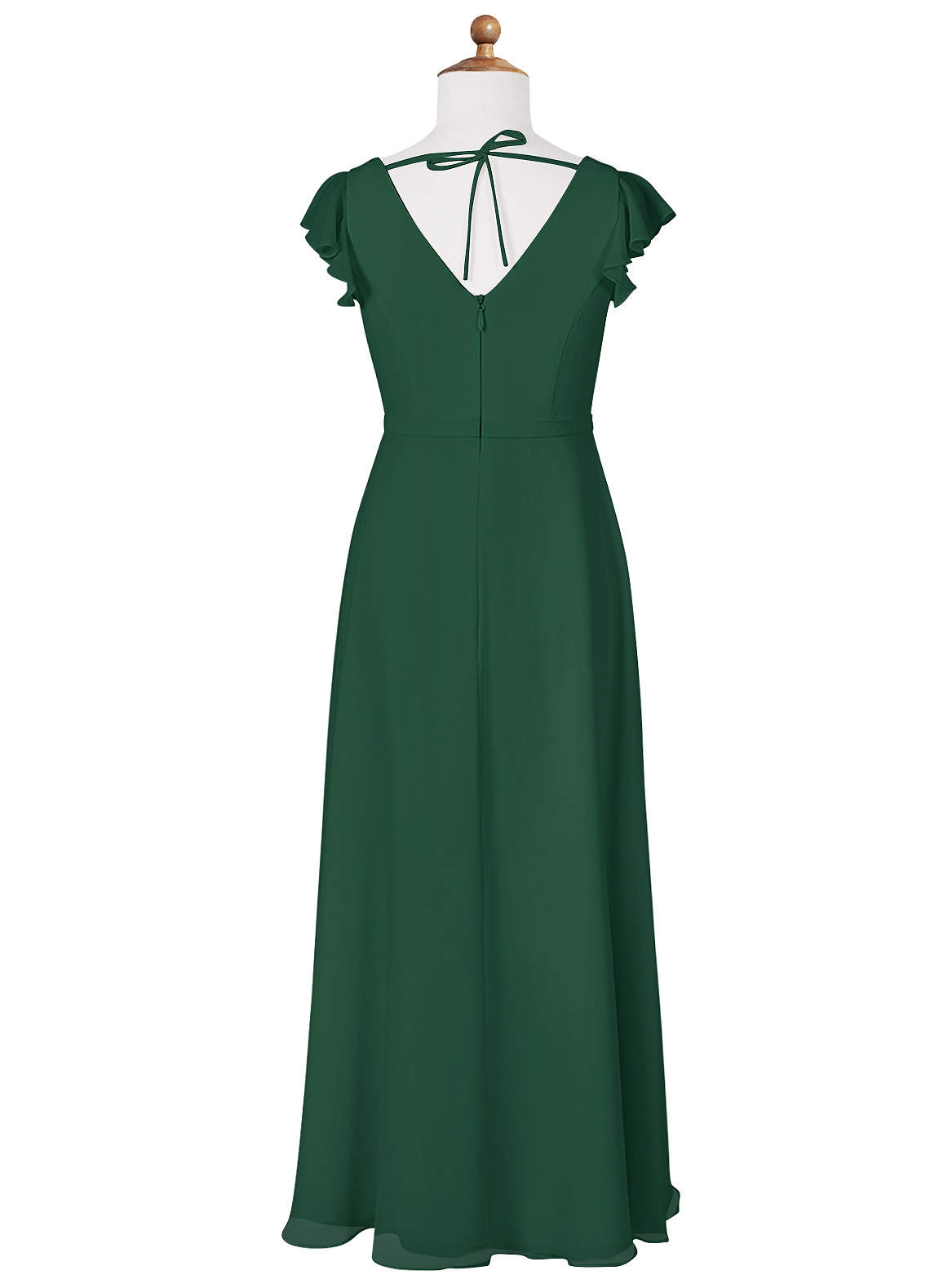 Azazie Claudine Junior Ready to Ship Bridesmaid Dress in Dark Green |  Azazie UK
