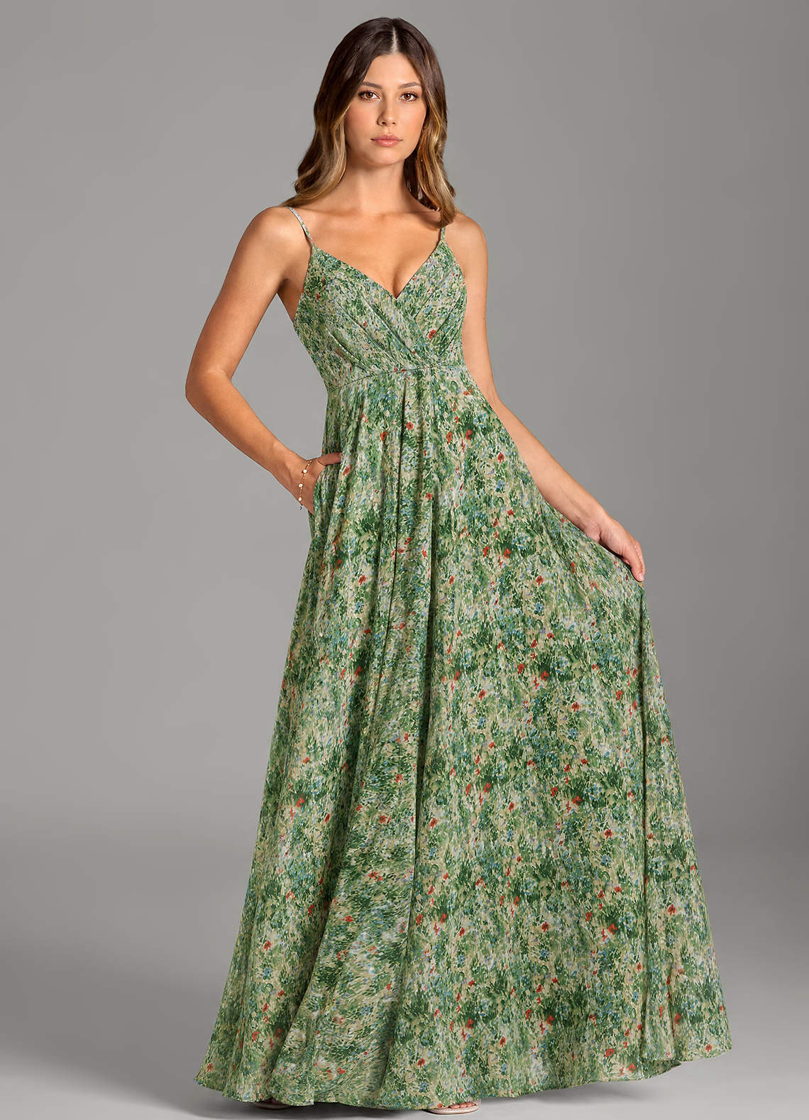 meadow green bridesmaid dresses Azazie Amani they are sure to