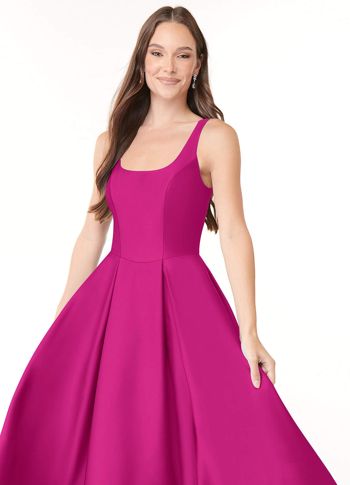 Azazie Neve Fuchsia Bridesmaid Dresses | Azazie