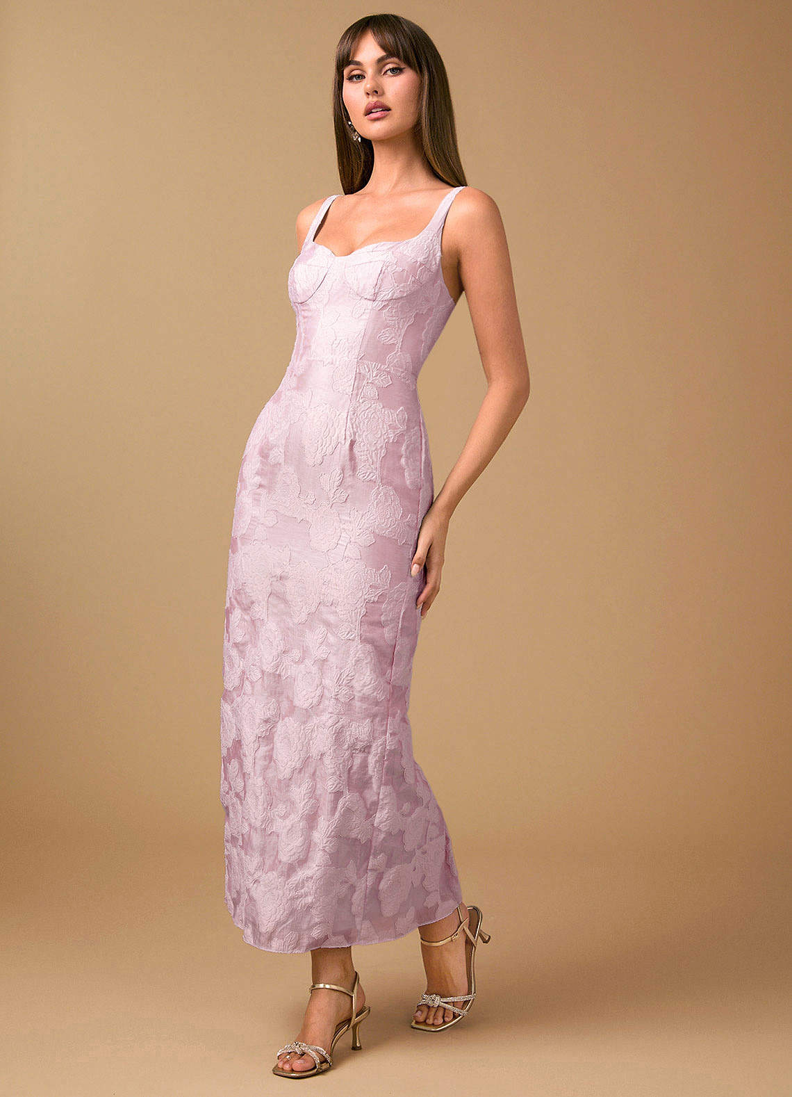 Azazie Maxi Dresses Column Wedding Guest Formal Dresses Sweetheart Purple