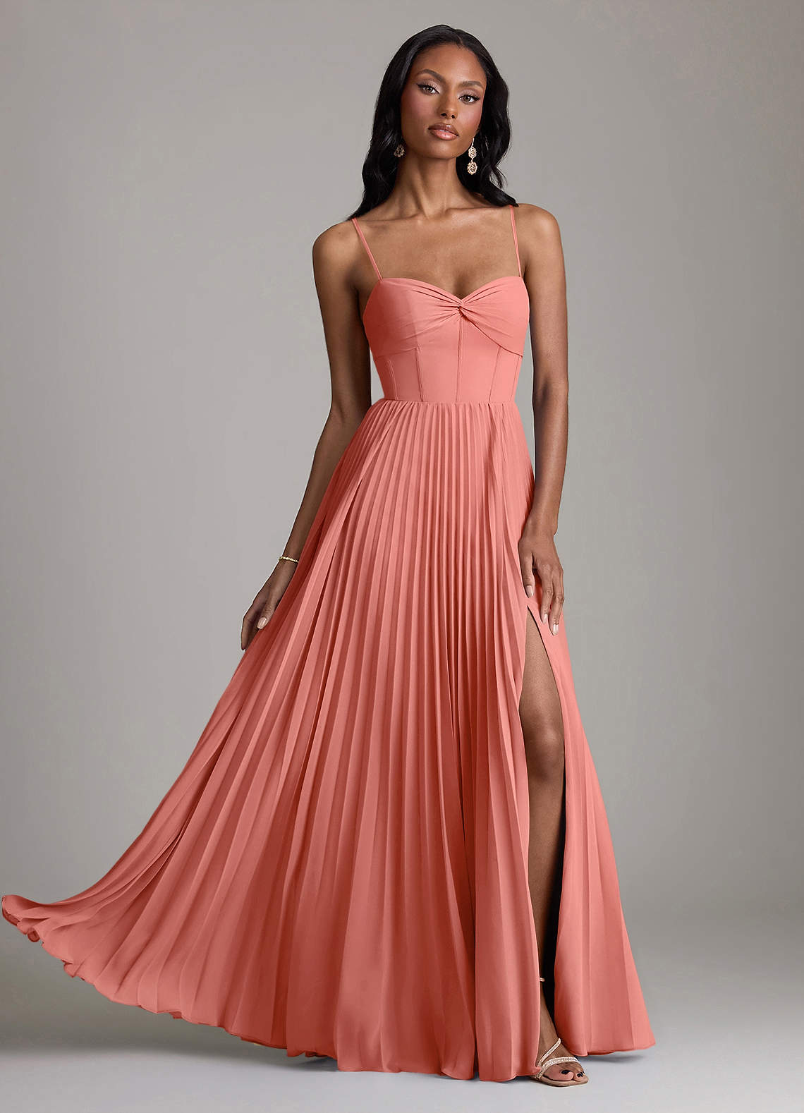 salmon pink maxi dress Bec & Bridge Woman Maxi Dress Salmon Pink Size 2 Polyester