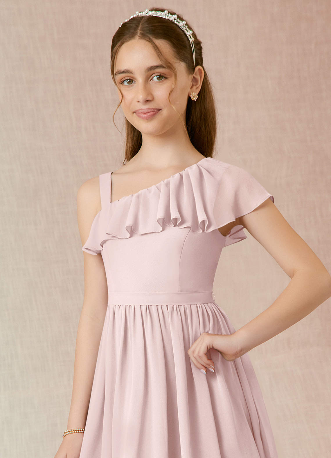 mango chiffon ruffle dress pink Pink Boho Occasion Dresses Uk Mango Chiffon Ruffle Maxi Dress Dusky Pink Very