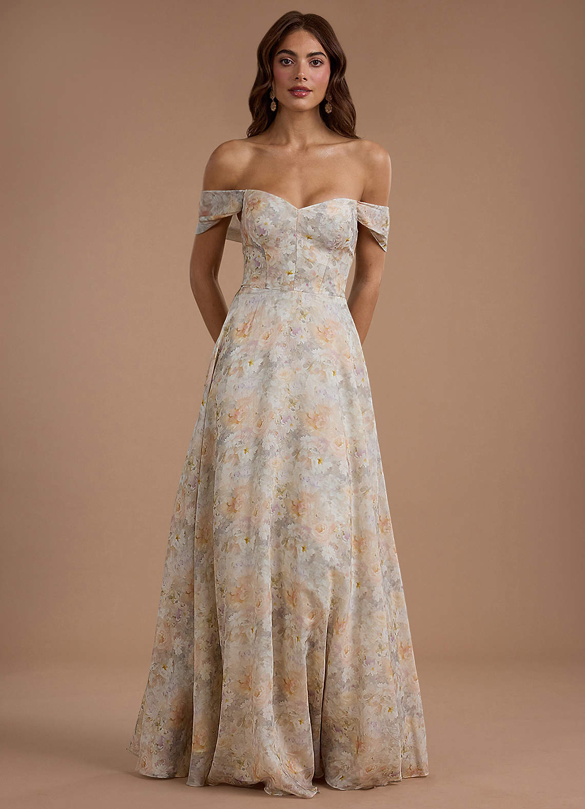zena lace maxi dress Zena Watercolor Bloom Maxi Dress