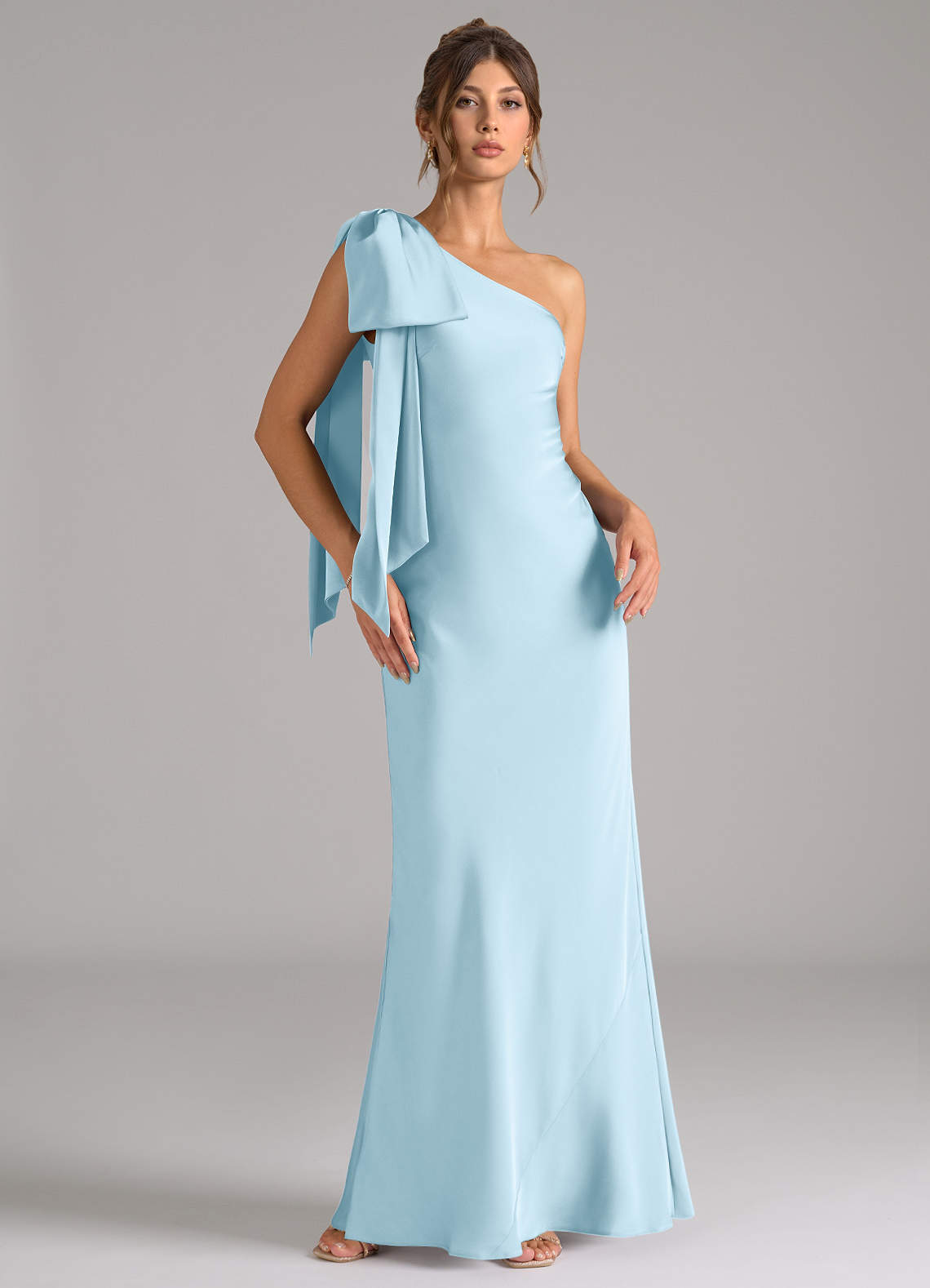 one shoulder mermaid bridesmaid dresses One Shoulder Mermaid Bridesmaid Gown by Jovani 32602B 14 / Tomato