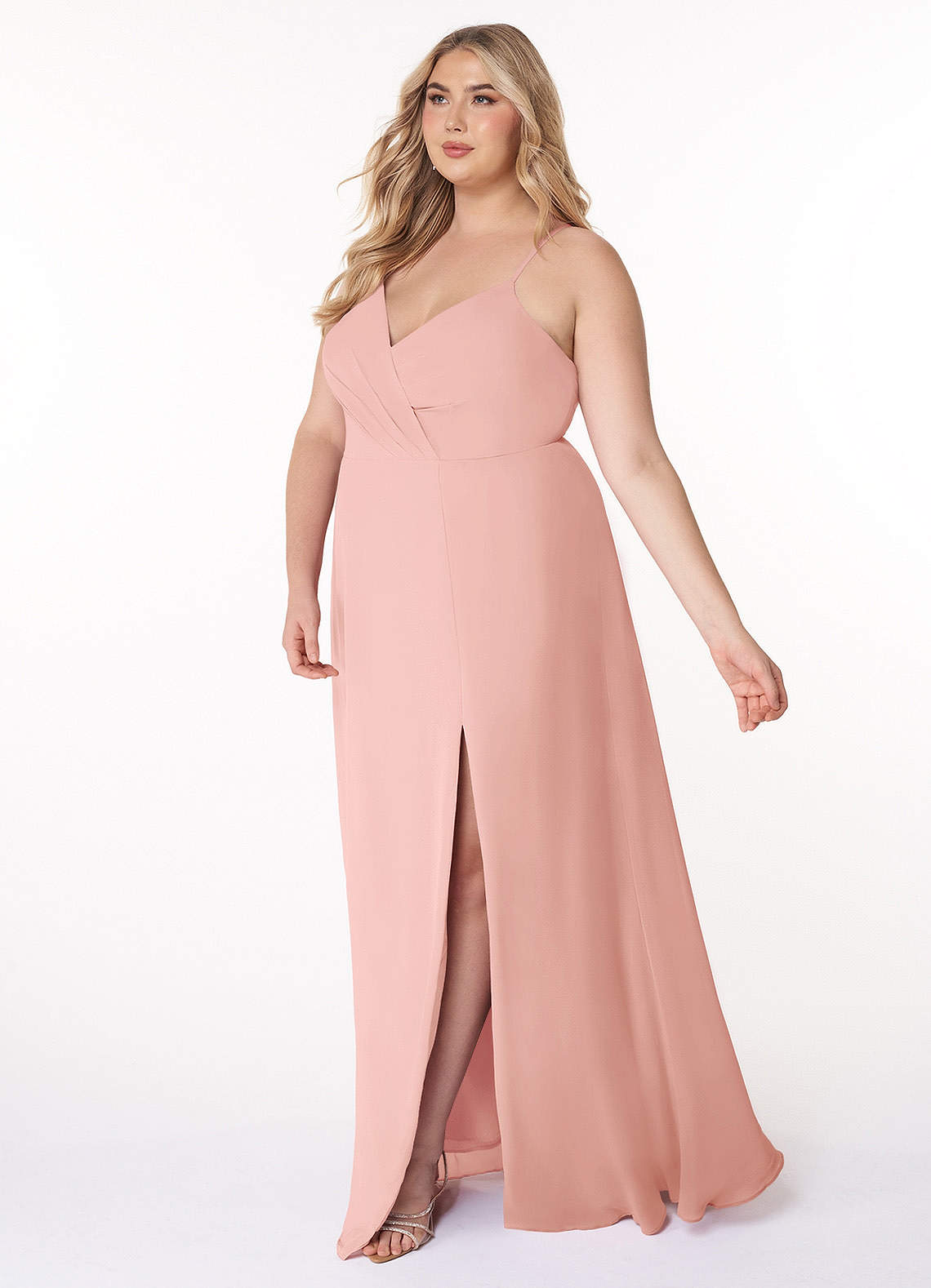 Azazie Everleigh Ready to Ship Rosette Chiffon Bridesmaid Dresses