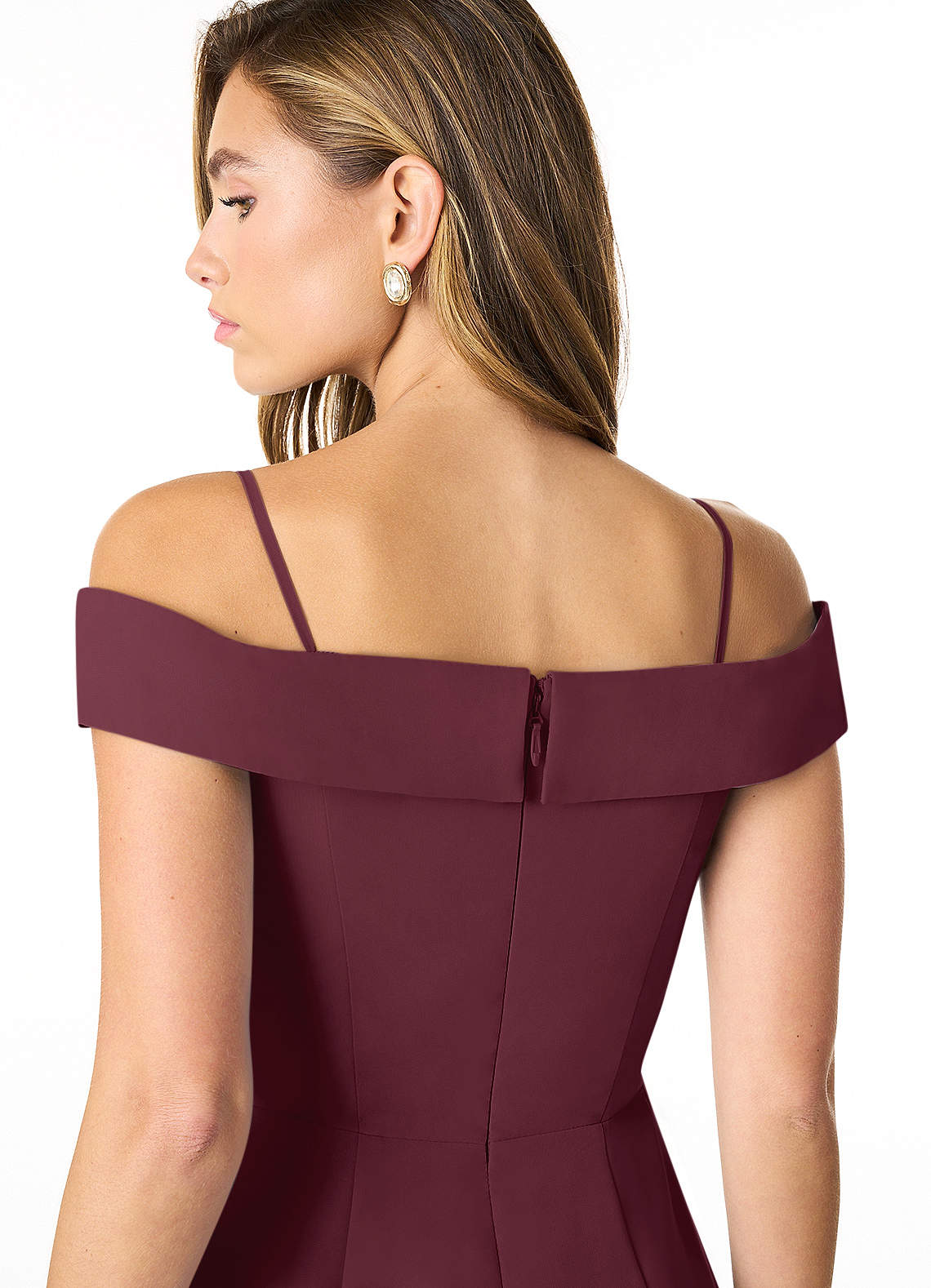 sachin and babi light blue dress Susana Monaco burgundy one shoulder empire waist dress size S small