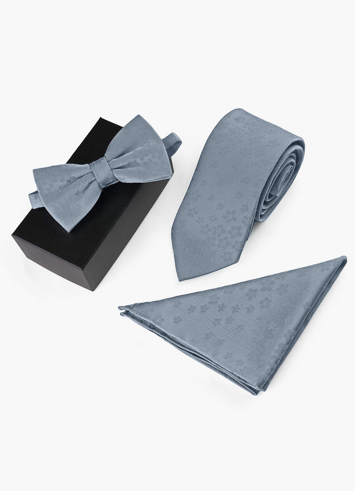 front Jacquard Skinny Tie & Strik & Pochet Set