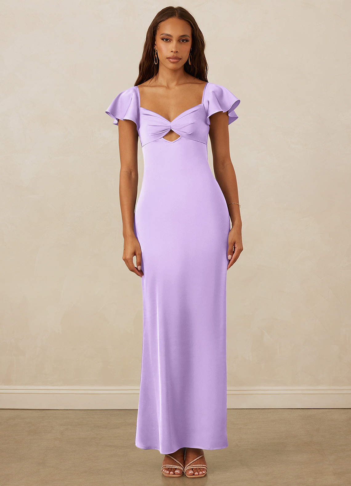 Christian Siriano Bridal for Azazie 1005 Brautjungfernkleider Etui Herzausschnitt Stretch-Satin Kleid Flieder image1