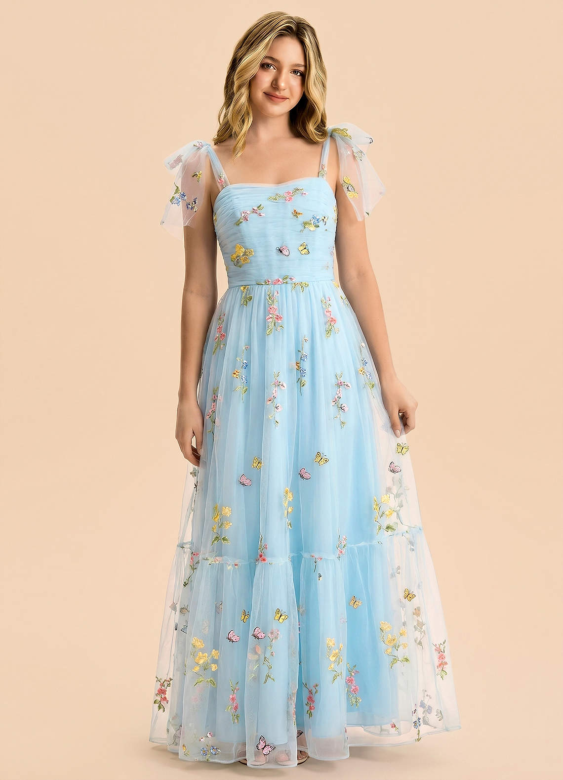 front Azazie Allie Junior Formal Dress