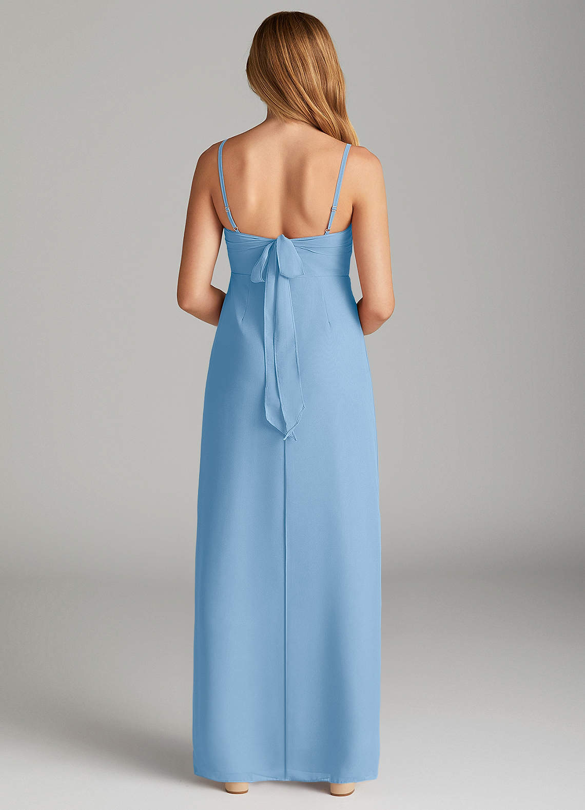 Azazie Mai Junior Klä av Tubklänning i Chiffong Plisserad image1