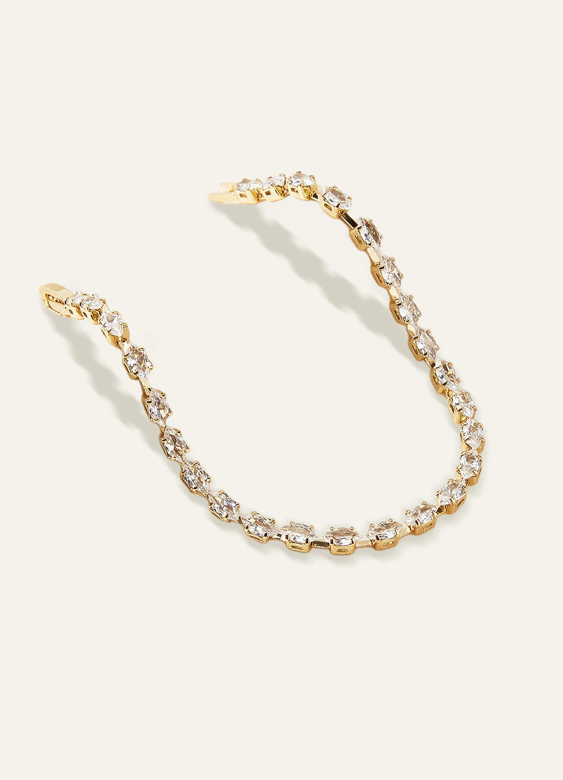 front Mini Marquise Crystal Tennis Bracelet