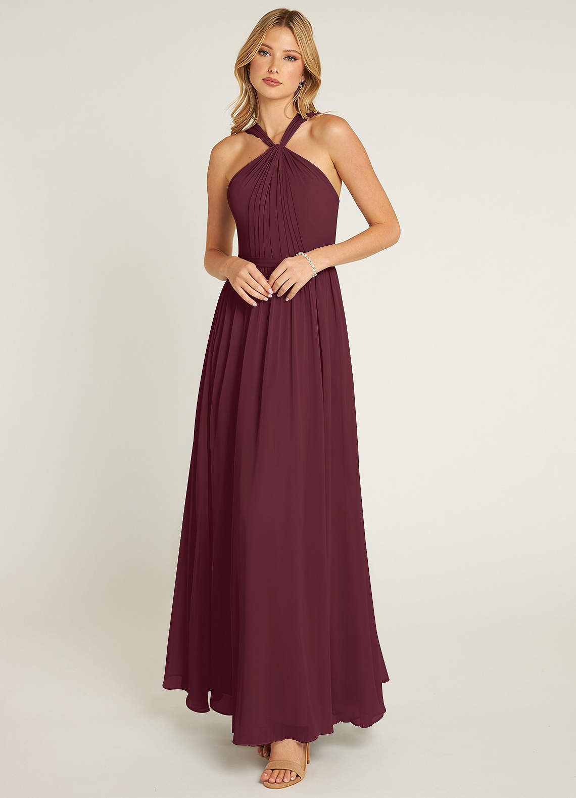 Azazie cabernet bridesmaid outlet dress