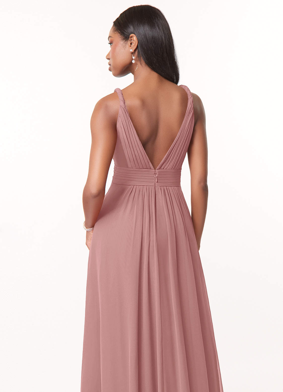 ワンピース Rose muse Chiffon pleated dress floral line pleated dress【sax】 – BUNNY APARTMENT