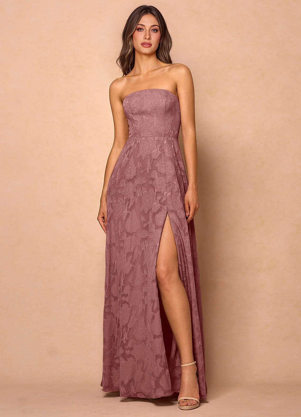 Dolores Light Pink Maxi Dress Ready to Ship | Azazie UK