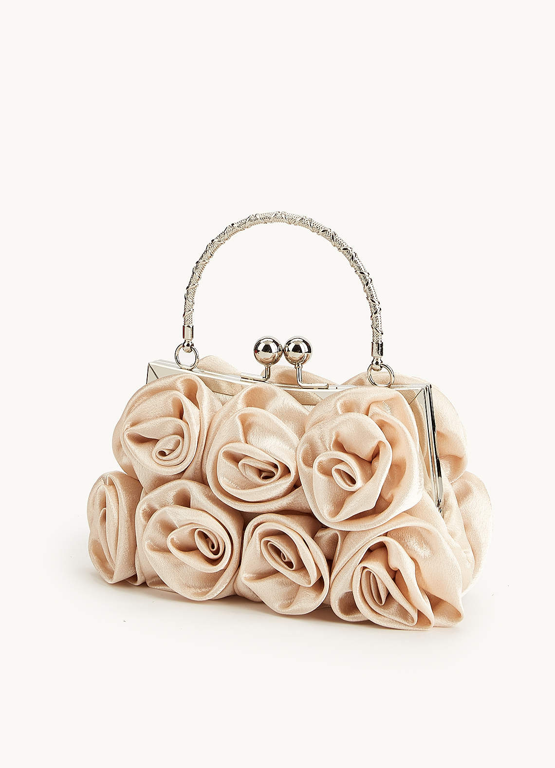 front 3D Rosettes Handbag