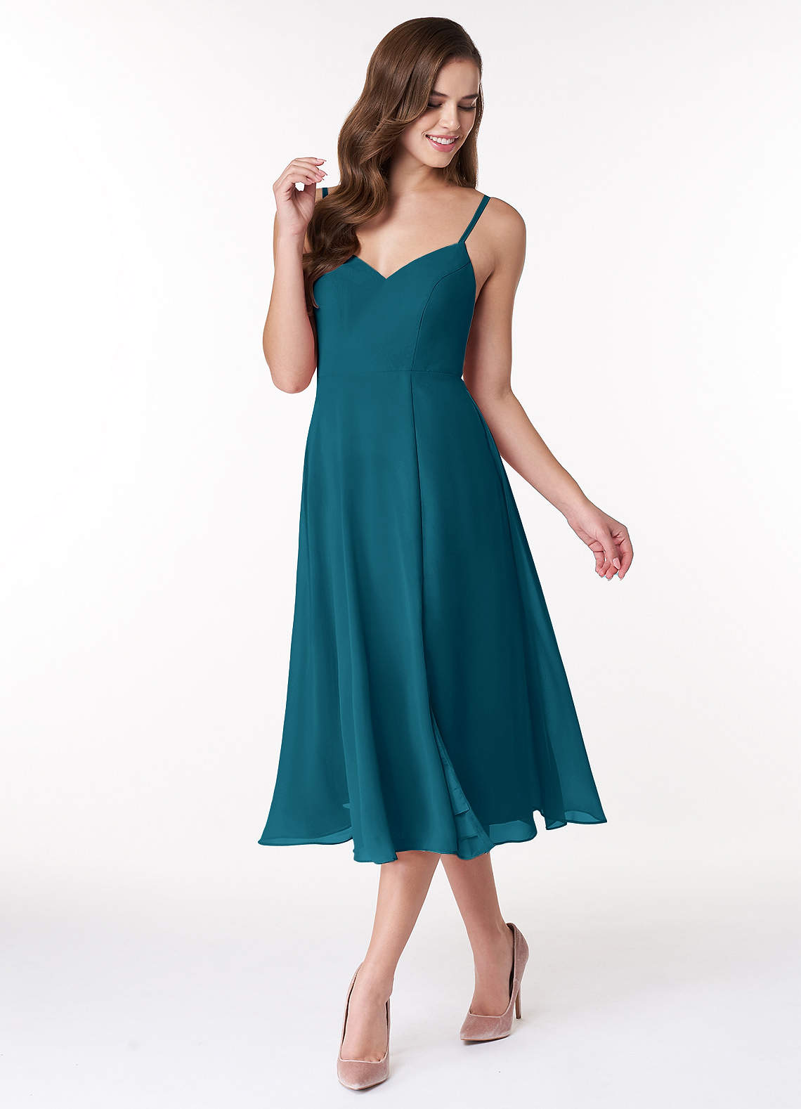 Azazie Clarissa Ready to Ship Ink Blue Chiffon Bridesmaid Dresses | Azazie Azazie Clarissa Ready to Ship Ink Blue Chiffon Bridesmaid Dresses | Azazie