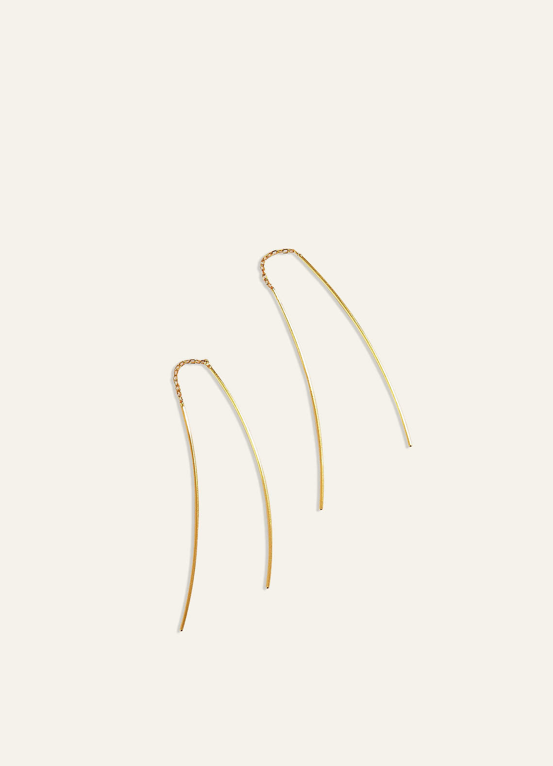 front Minimalistic Metal Earrings