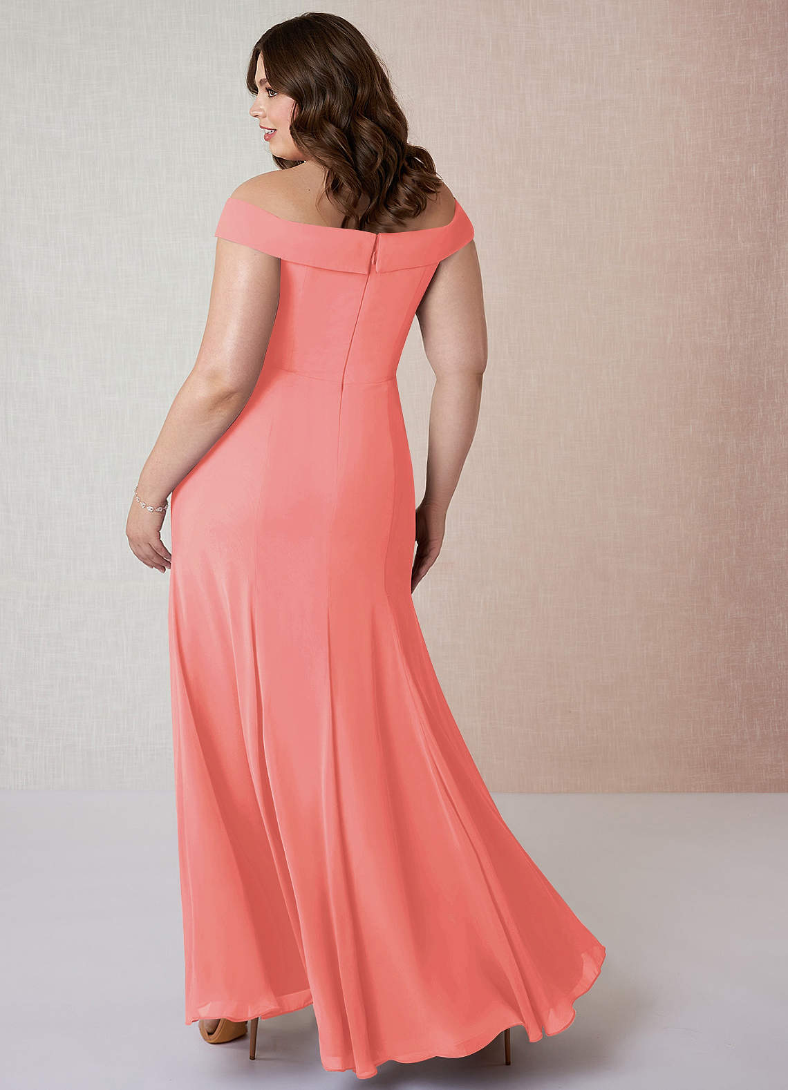 azazie coral bridesmaid dresses Azazie Tessie