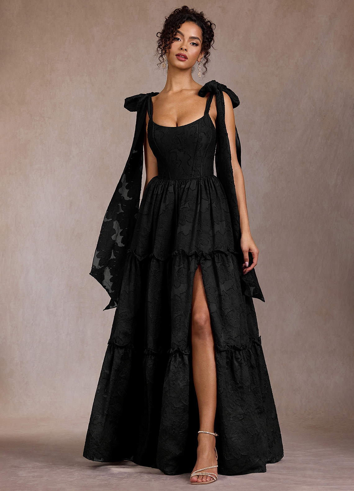 Vilma Black Maxi Dress | Azazie