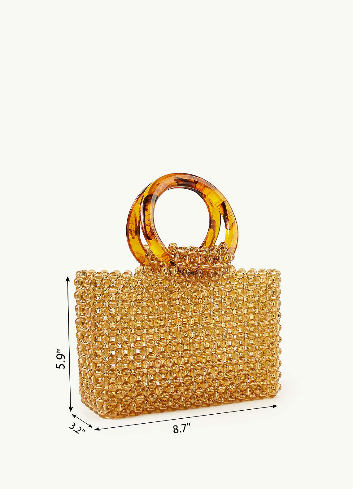 front Beaded Boho Handbag