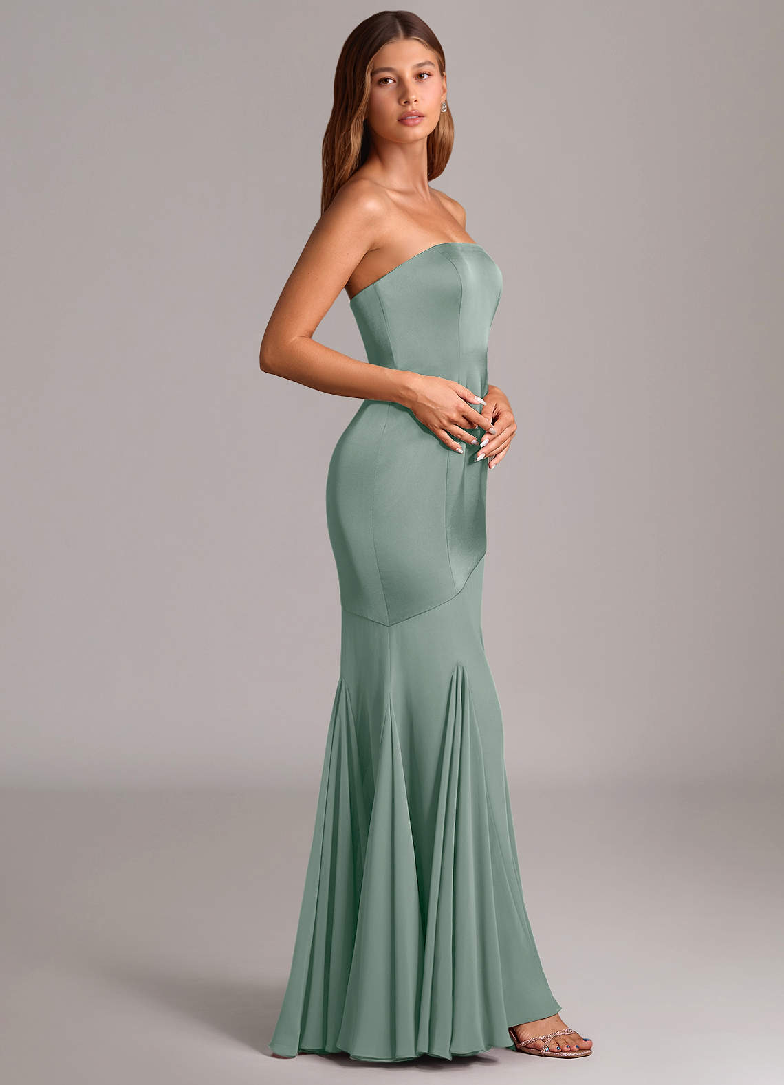 corset waist midi dress lace bodice with and floral skirt – VELARA – BFS2025 Stable Bend Terrace - Mesh:Single Transparent Mesh FIT DETAILS