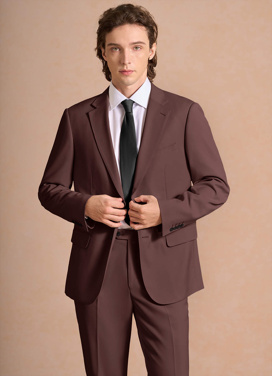 front James Espresso Anzugjacke