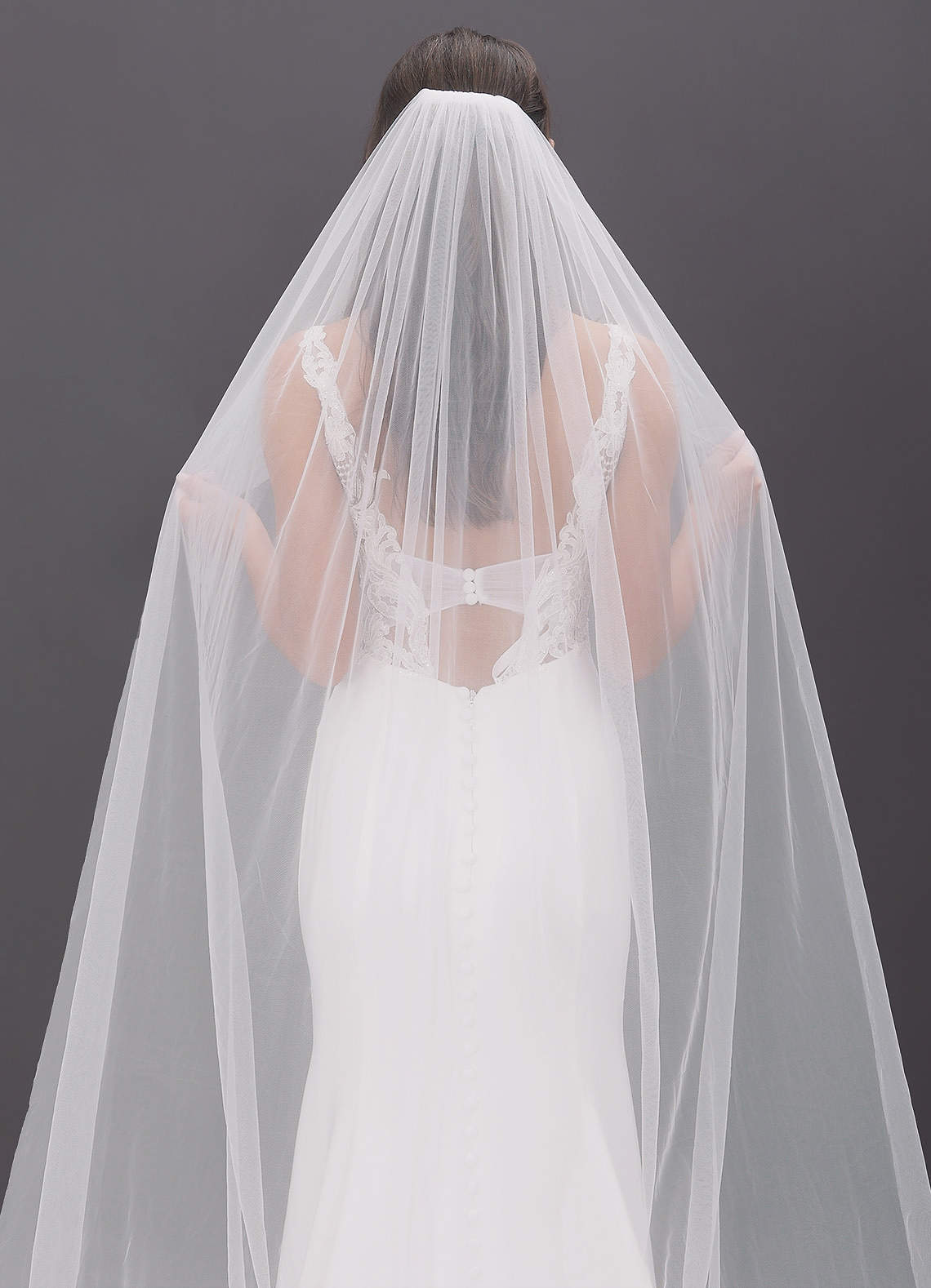 front Talia Cathedral Length Veil