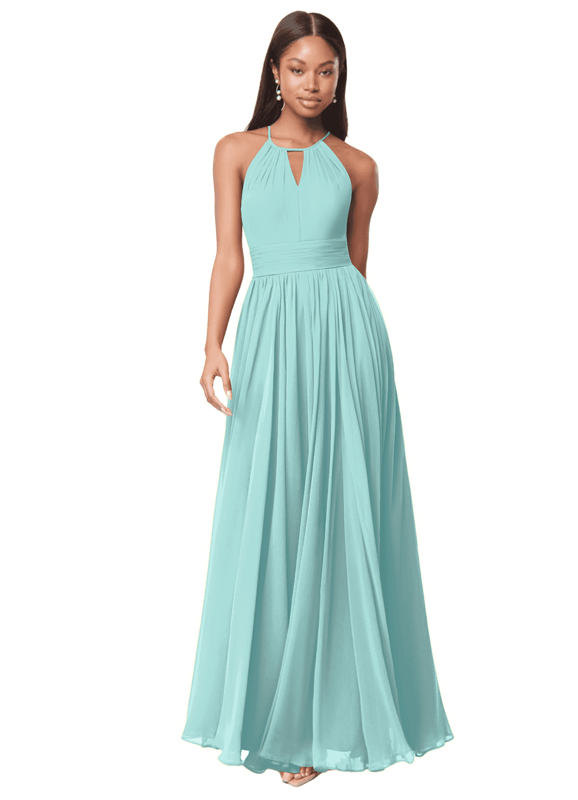 navy blue dress for baby girl Aqua Women's Pleated Cutout A Line Dress - exclusive - Pink main image 0