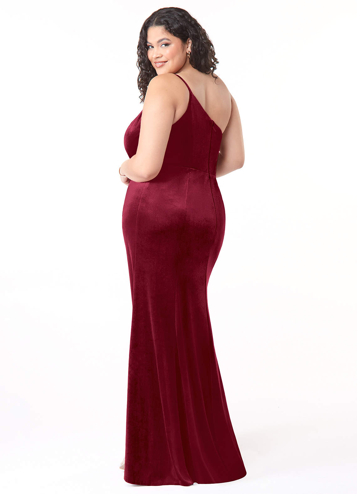 princess polly baby blue dress Azazie Kala Ready to Ship Burgundy Velvet Bridesmaid Dresses