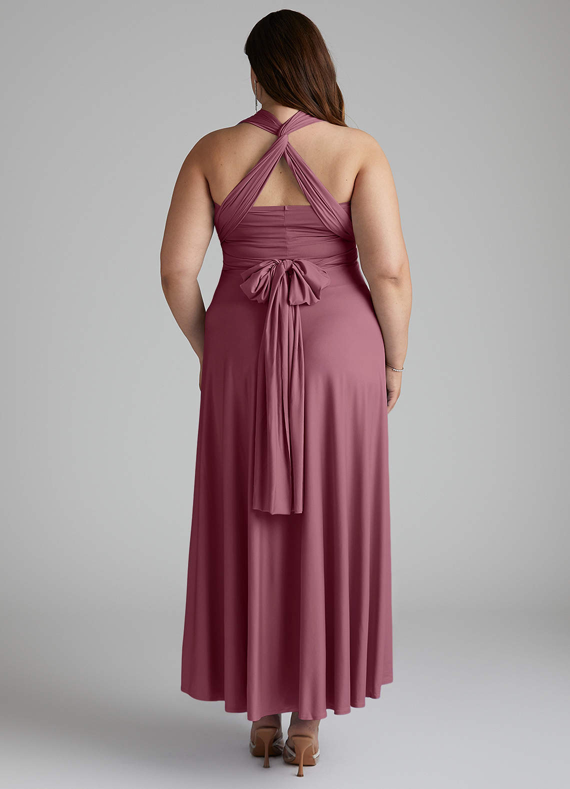 Berry Azazie Infinity Jersey Wrap A-Line Dress Bridesmaid Dresses | Azazie