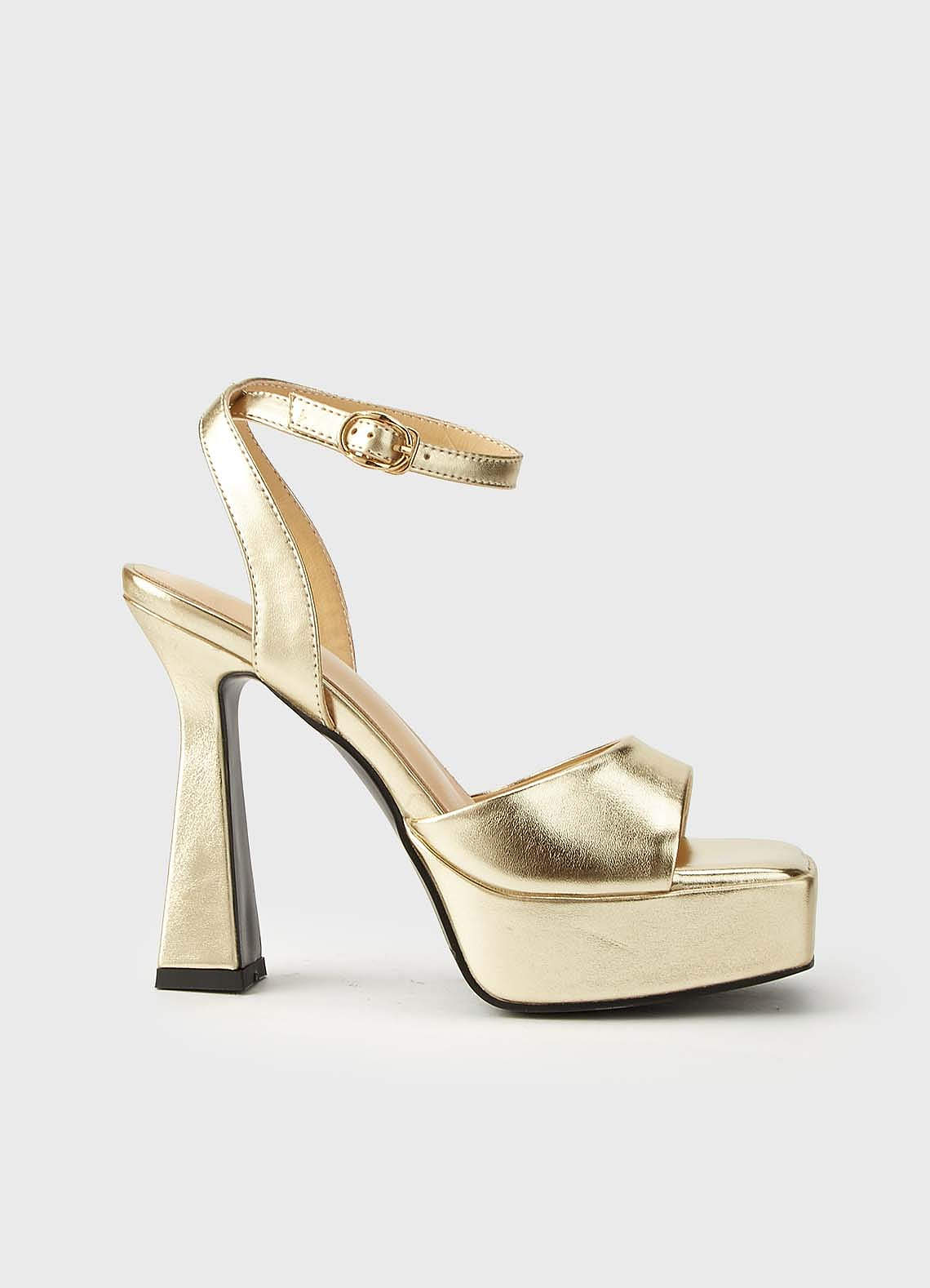 Edith Metallic Platform Heel