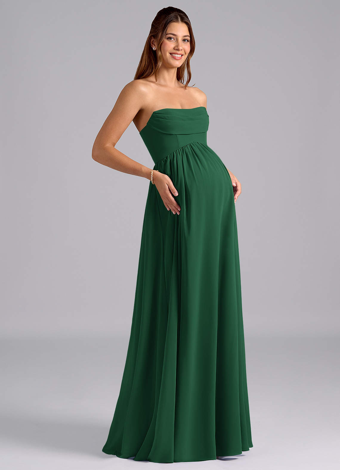 green gray bridesmaid dresses Azazie Saige Dusty Sage Chiffon Bridesmaid Dresses