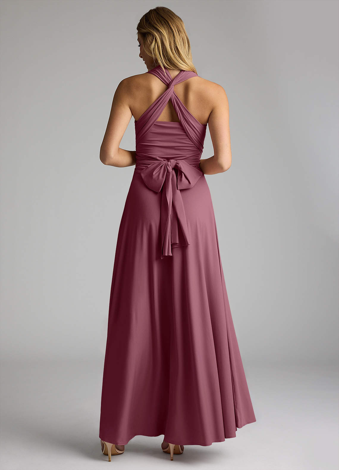 Berry Azazie Infinity Jersey Wrap A-Line Dress Bridesmaid Dresses | Azazie