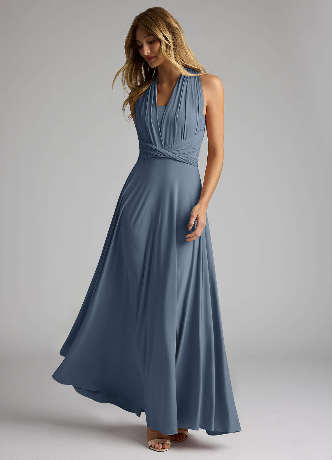 French blue bridesmaid dresses on sale