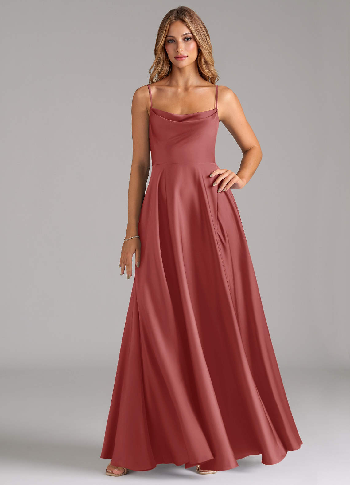 antique bridesmaid dresses Elegant Mermaid Side Slit Off Shoulder Pleats Soft Satin Long Bridesmaid  Dress for Wedding main image 0
