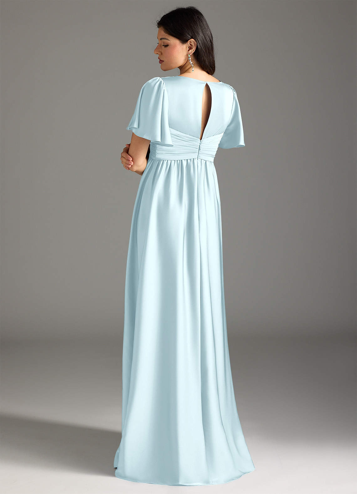 teal maternity bridesmaid dresses Azazie Verna