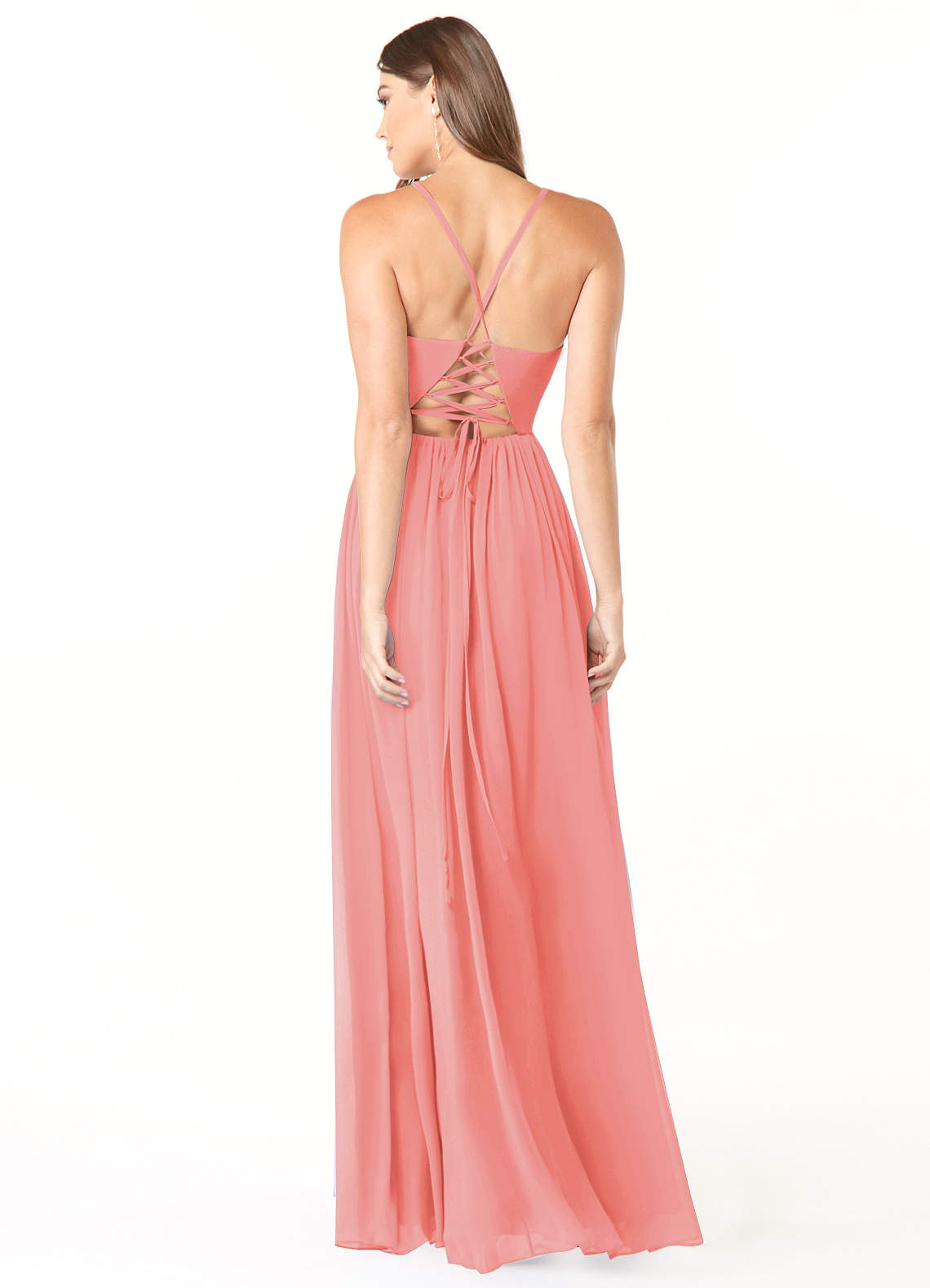 princess polly baby blue dress Coral Sunset Peonies Bridesmaid Dress Chiffon Size XL