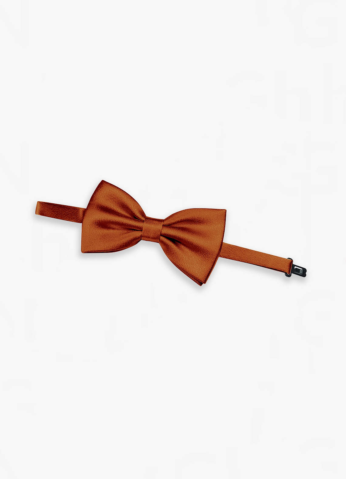 front Adjustable Metallic Satin Pre-Tied Bow Tie