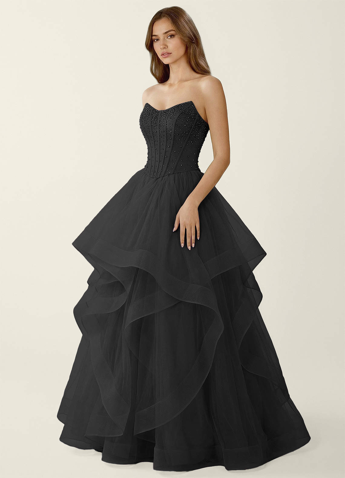 Cressida Black Two-piece Corset Lace Up Back A-line Prom Dress Prom and  Homecoming Dresses | Azazie AU