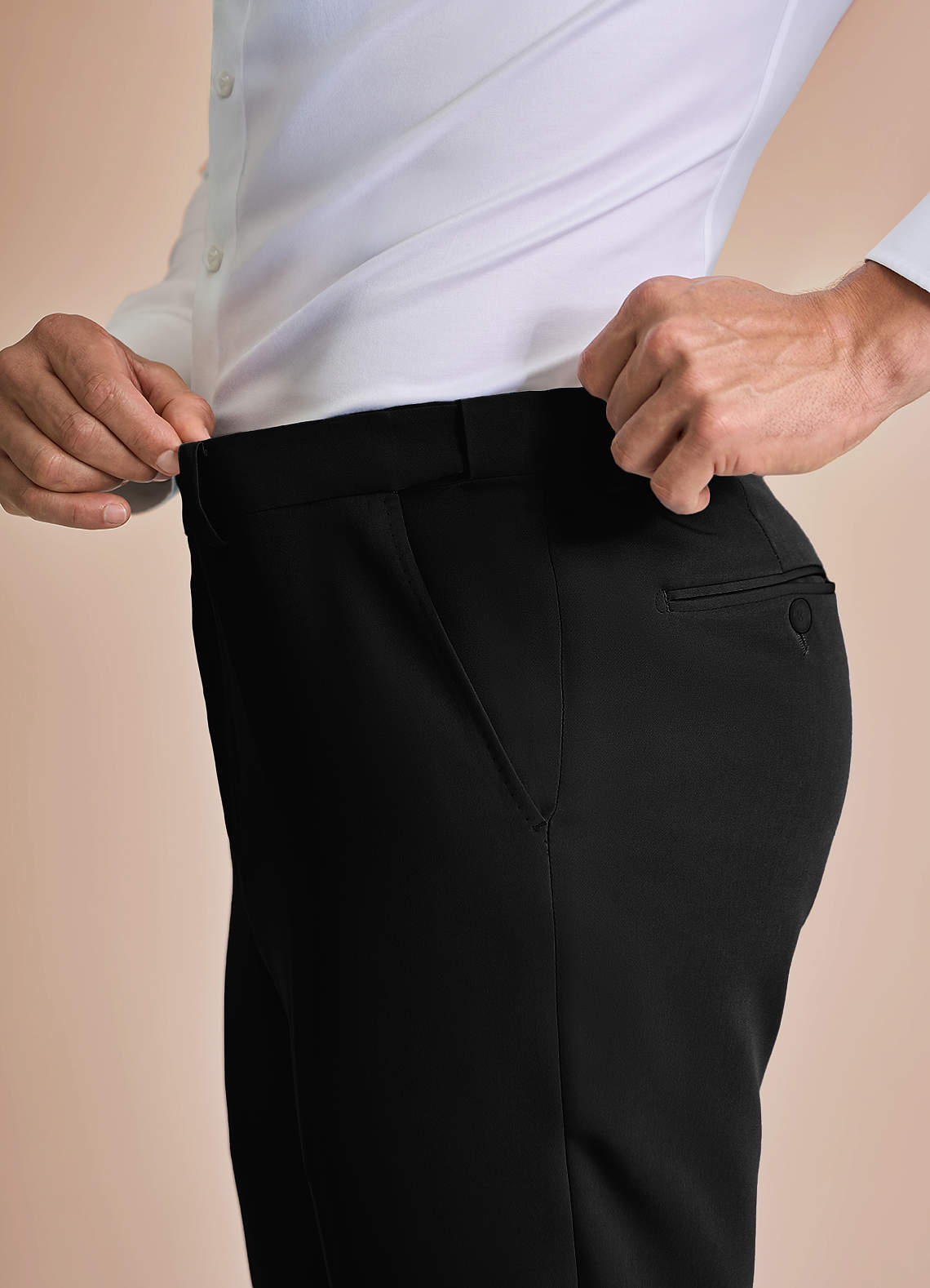 front William Black Comfort Blend Suit