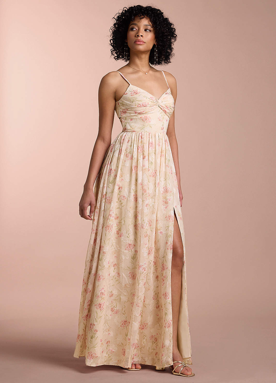 Blaire Blush Multi Maxi Dress Ready to Ship | Azazie