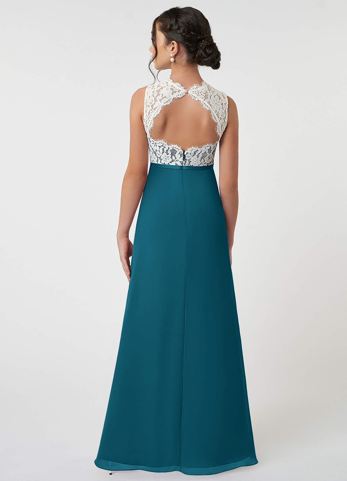 Azazie Rana Junior Bridesmaid Dress in Ink Blue Azazie CA