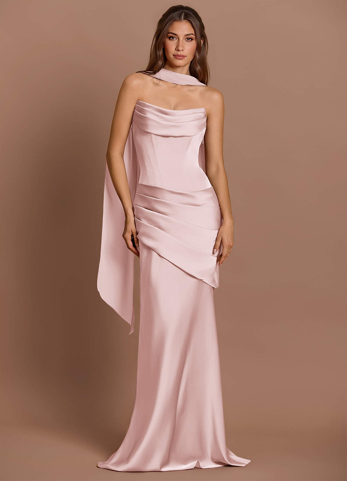 Pelagia Powder Pink Maxi Dress image1