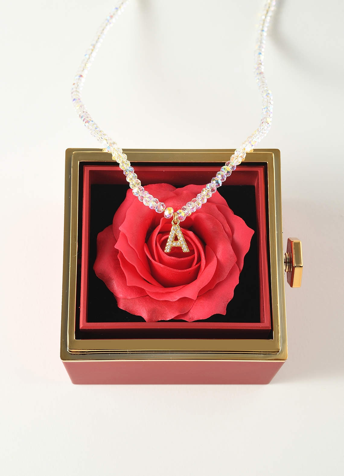 front Reversible Rose Jewelry Box