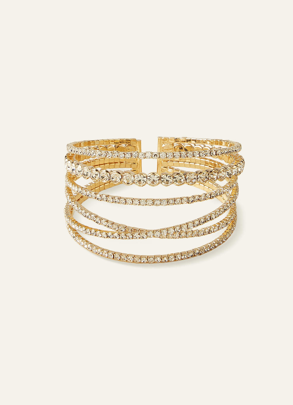 front Diamant elastiskt armband