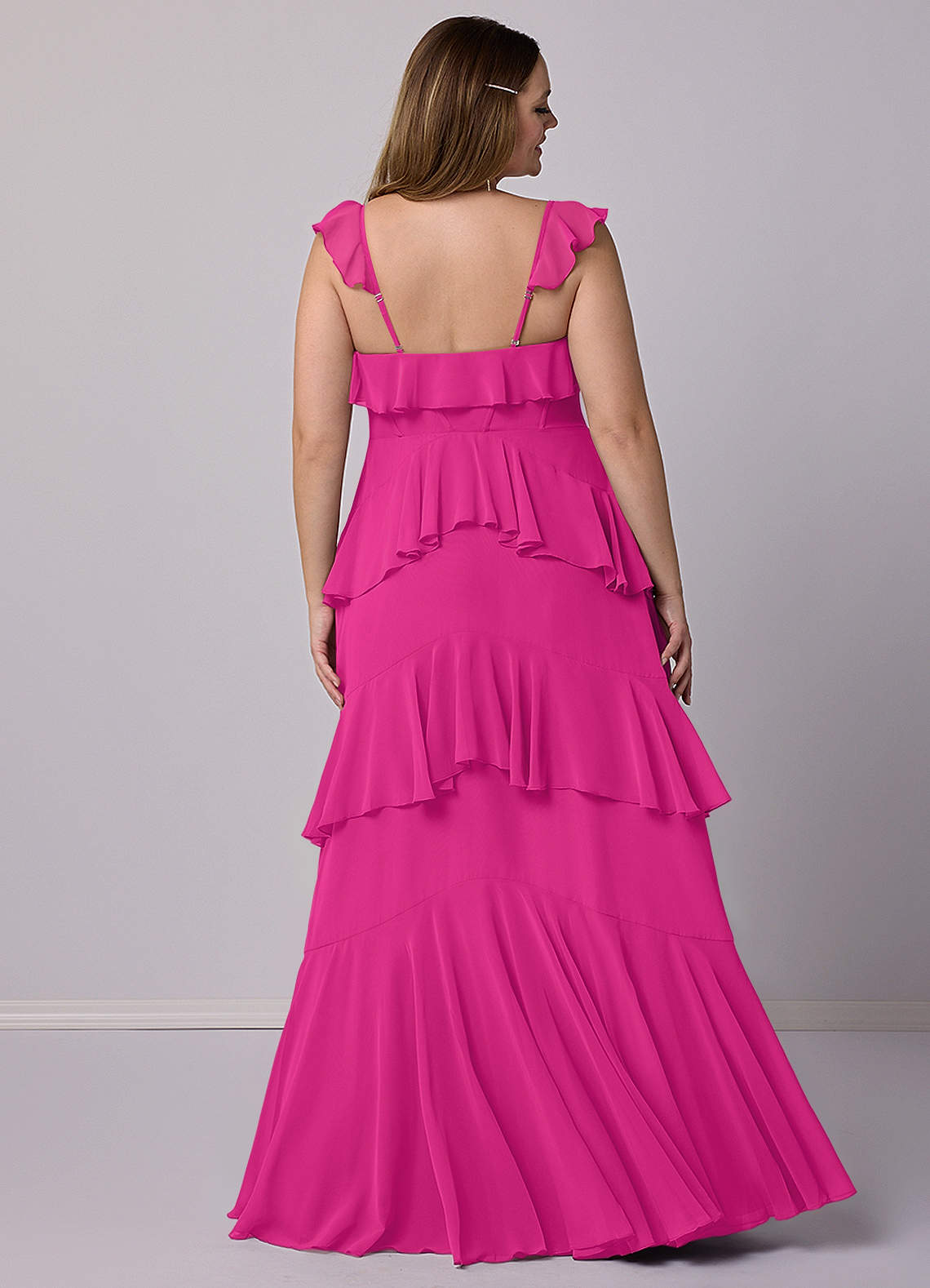 Barbie ♥ Azazie Bridesmaid Dresses A-Line Sweetheart Neckline Chiffon Floor-Length Dress image6