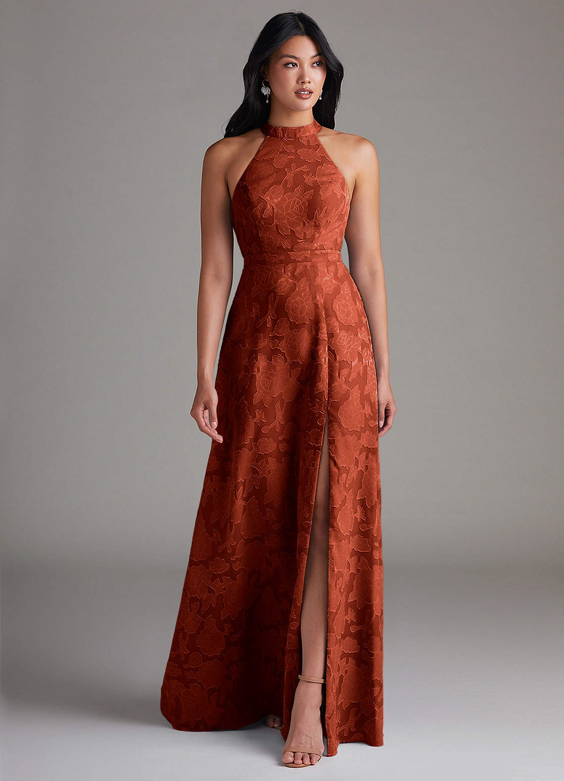 azazie auburn bridesmaid dress Azazie Bondi
