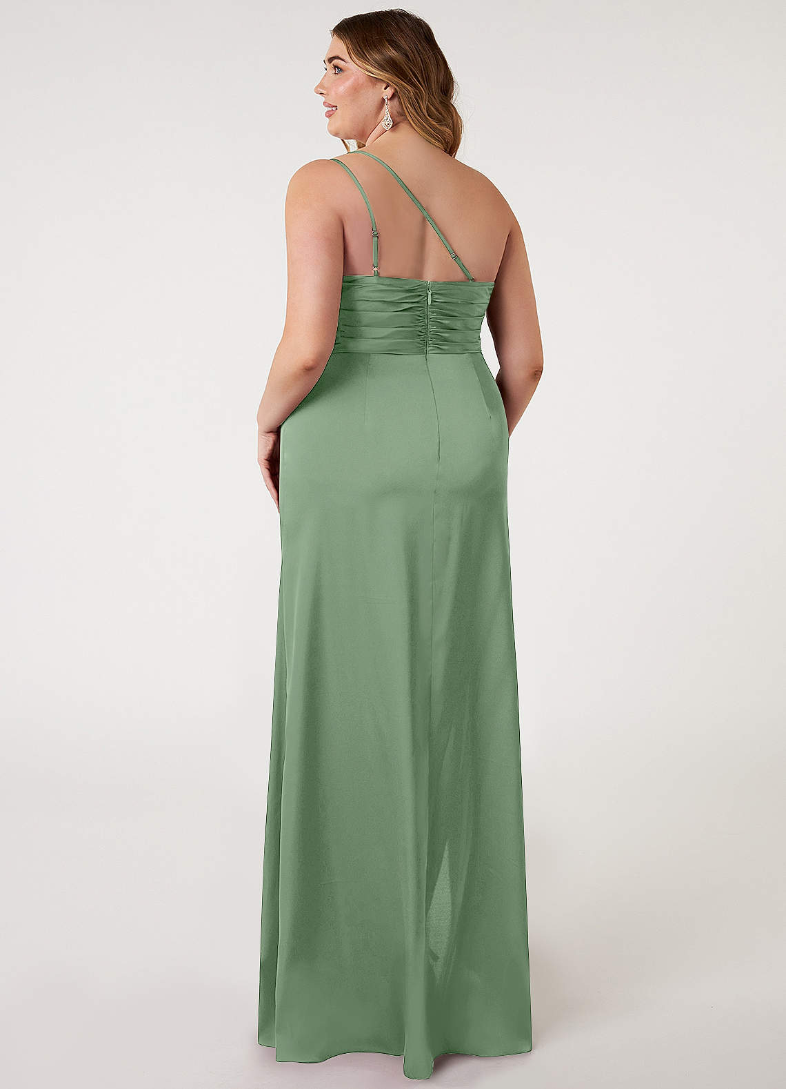 azazie eren stretch satin dress Azazie Eren