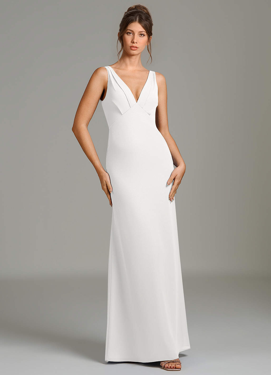 saison blanche bridesmaid dresses Gorgeous Davids bridal bridesmaids sateen Dress