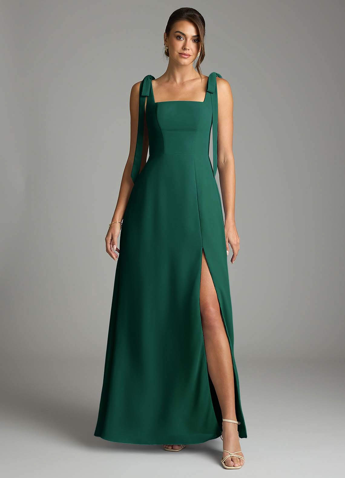 Azazie Debra Emerald Chiffon Bridesmaid Dresses | Azazie IE Azazie Debra Emerald Chiffon Bridesmaid Dresses | Azazie IE